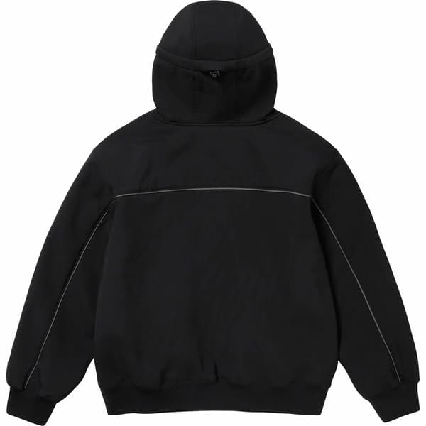 Supreme WINDSTOPPER Zip Up Hooded Sweatshirt - Black (front)