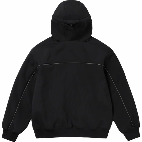 Supreme WINDSTOPPER Zip Up Hooded Sweatshirt - Black (front)