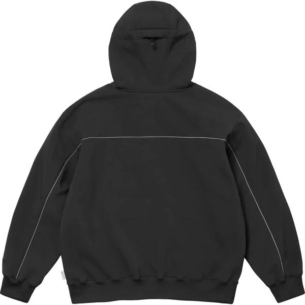 Supreme WINDSTOPPER Zip Up Hooded Sweatshirt - Black (front)