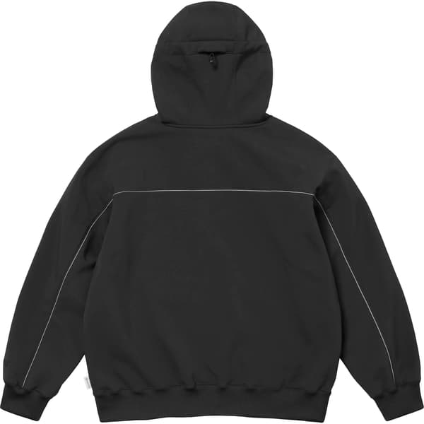 Supreme WINDSTOPPER Zip Up Hooded Sweatshirt - Black (front)