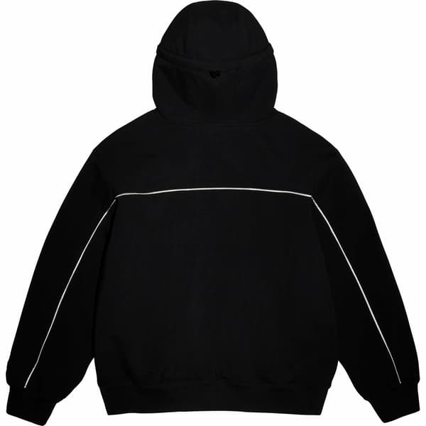 Supreme WINDSTOPPER Zip Up Hooded Sweatshirt - Black (front)
