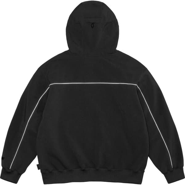 Supreme WINDSTOPPER Zip Up Hooded Sweatshirt - Black (front)