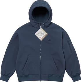Supreme WINDSTOPPER Zip Up Hooded Sweatshirt Navy
