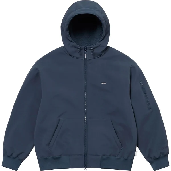 Supreme WINDSTOPPER Zip Up Hooded Sweatshirt - Navy (front)