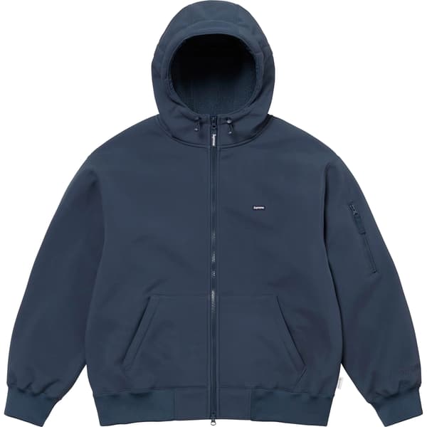 Supreme WINDSTOPPER Zip Up Hooded Sweatshirt - Navy (front)