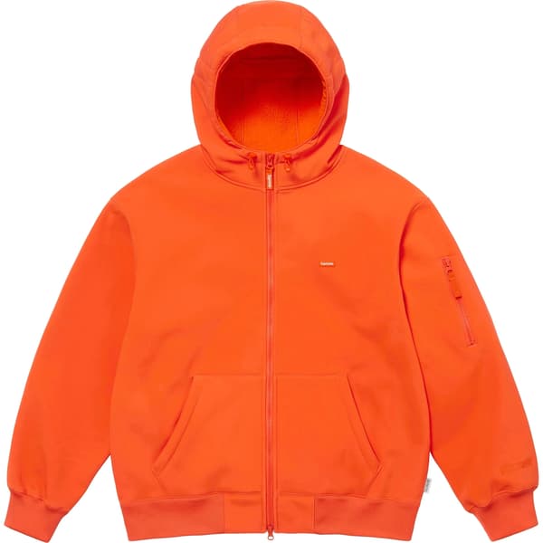 Supreme WINDSTOPPER Zip Up Hooded Sweatshirt - Orange (front)