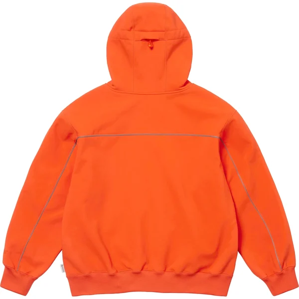 Supreme WINDSTOPPER Zip Up Hooded Sweatshirt - Orange (front)