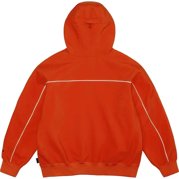 Supreme WINDSTOPPER Zip Up Hooded Sweatshirt - Orange (front)