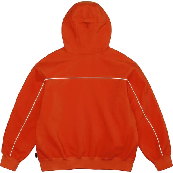 Supreme WINDSTOPPER Zip Up Hooded Sweatshirt - Orange (front)