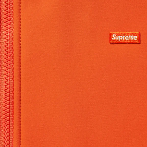 Supreme WINDSTOPPER Zip Up Hooded Sweatshirt - Orange (front)