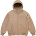 Supreme WINDSTOPPER Zip Up Hooded Sweatshirt - Taupe (front)