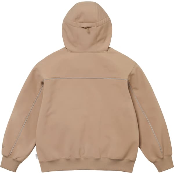 Supreme WINDSTOPPER Zip Up Hooded Sweatshirt - Taupe (front)