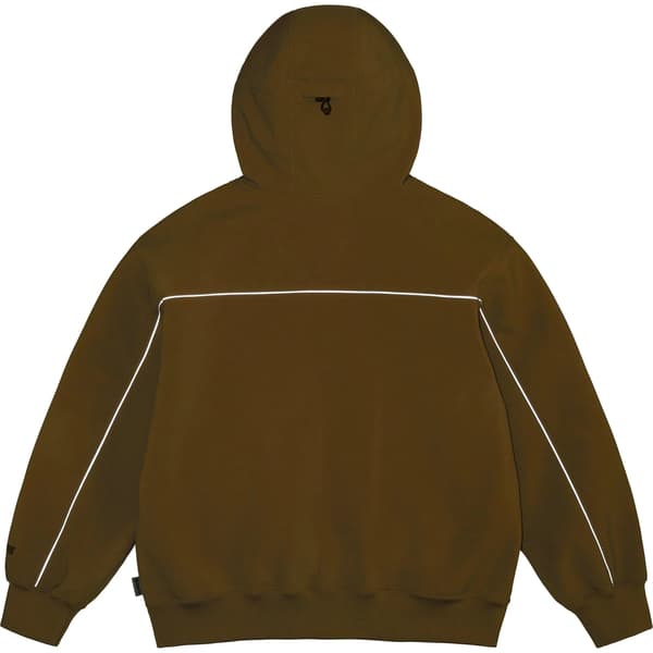 Supreme WINDSTOPPER Zip Up Hooded Sweatshirt - Taupe (front)