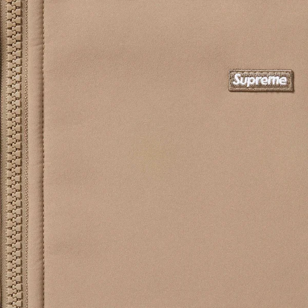 Supreme WINDSTOPPER Zip Up Hooded Sweatshirt - Taupe (front)