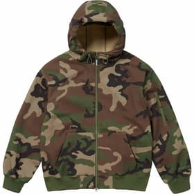 Supreme WINDSTOPPER Zip Up Hooded Sweatshirt Woodland Camo