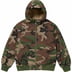 Supreme WINDSTOPPER Zip Up Hooded Sweatshirt - Woodland Camo (front)