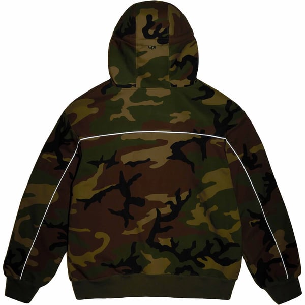 Supreme WINDSTOPPER Zip Up Hooded Sweatshirt - Woodland Camo (front)