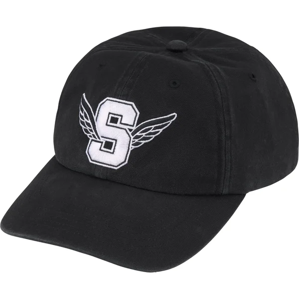 Supreme Wings Logo 6-Panel - Black (front)