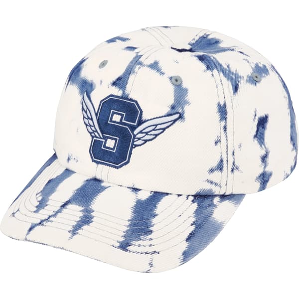 Supreme Wings Logo 6-Panel - Bleached Denim (front)