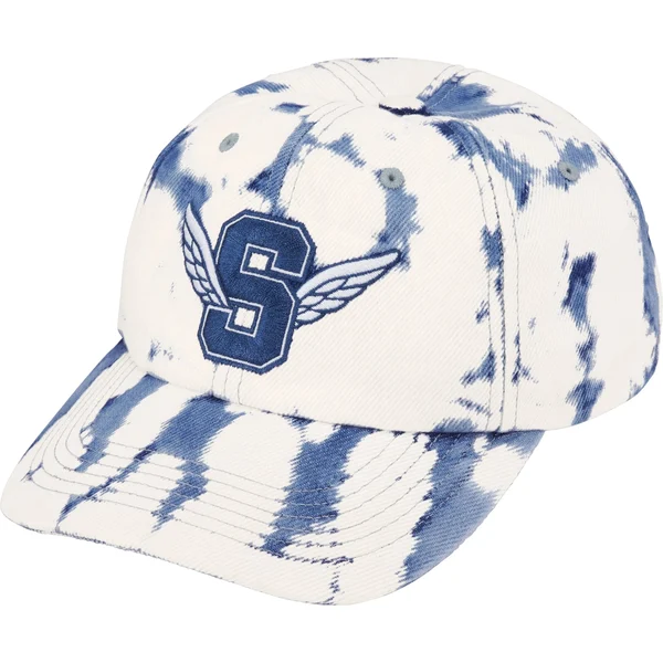 Supreme Wings Logo 6-Panel - Bleached Denim (front)