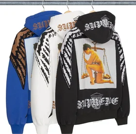 Supreme Wings Zip Up Hooded Sweatshirt
