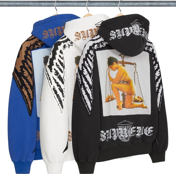 Supreme Wings Zip Up Hooded Sweatshirt - Product Image