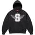 Supreme Wings Zip Up Hooded Sweatshirt - Black (front)