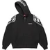 Supreme Wings Zip Up Hooded Sweatshirt - Black (front)