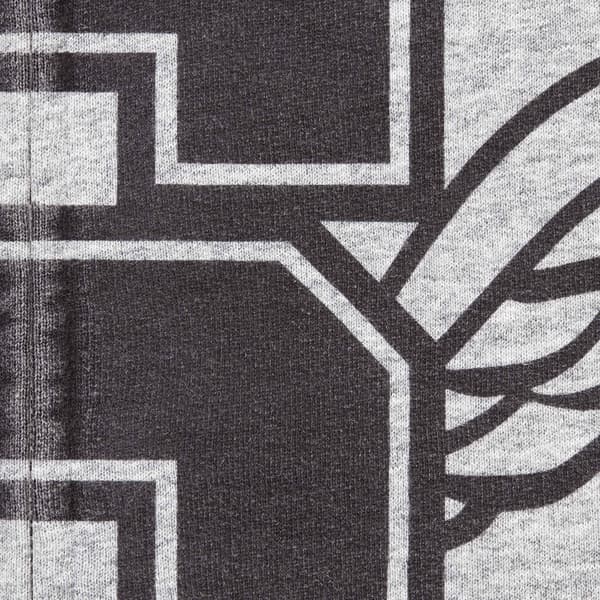 Supreme Wings Zip Up Hooded Sweatshirt - Heather Grey (front)