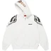 Supreme Wings Zip Up Hooded Sweatshirt - White (front)