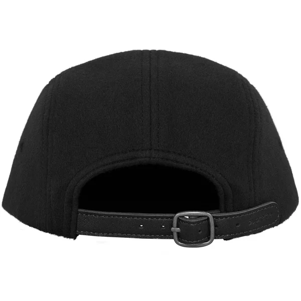 Supreme Wool Camp Cap - Black (front)