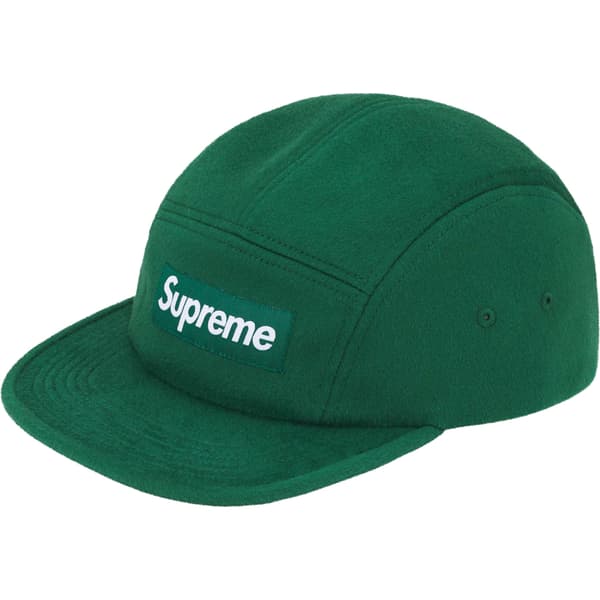 Supreme Wool Camp Cap - Dark Green (front)
