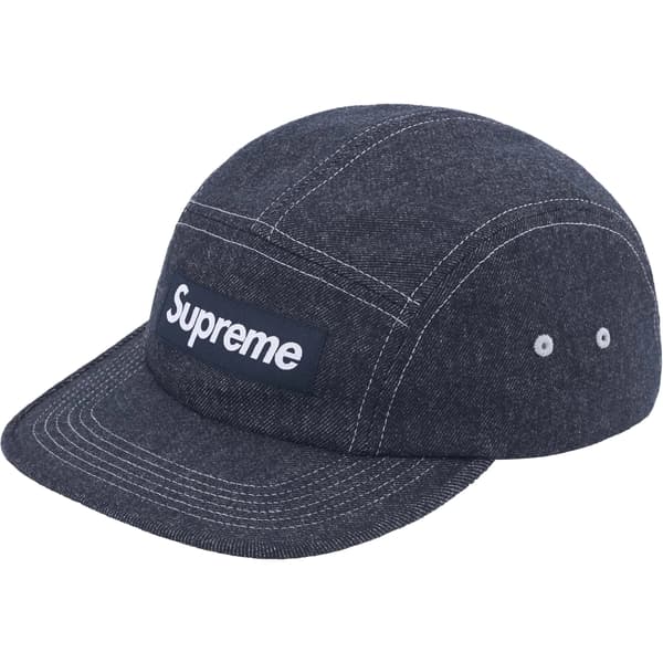 Supreme Wool Camp Cap - Denim (front)