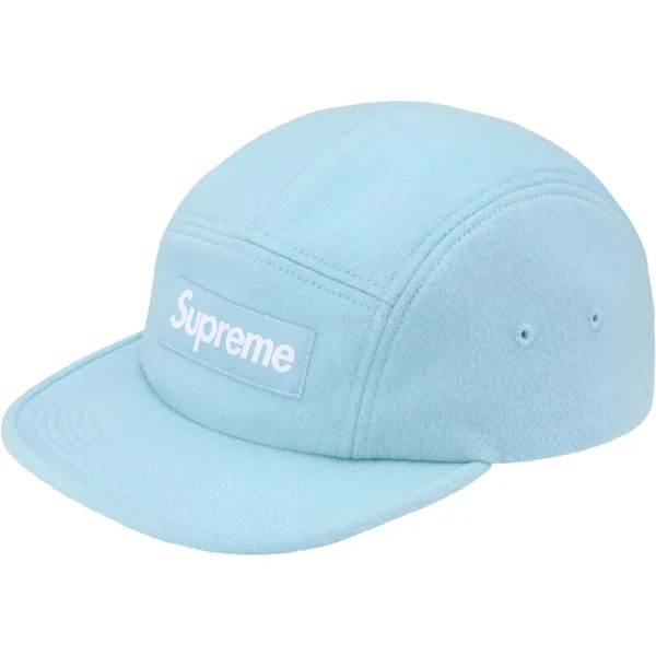 Supreme Wool Camp Cap - Light Blue (front)