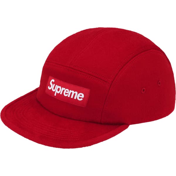 Supreme Wool Camp Cap - Red (front)