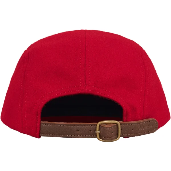 Supreme Wool Camp Cap - Red (front)