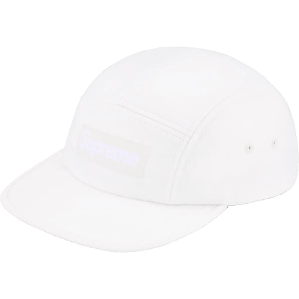 Supreme Wool Camp Cap - White (front)