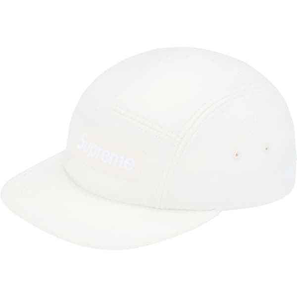 Supreme Wool Camp Cap - White (front)