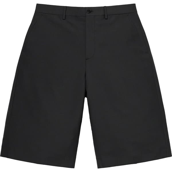 Supreme Wool Trouser Short - Black (front)