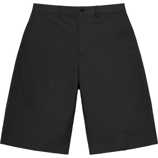 Supreme Wool Trouser Short - Black (front)