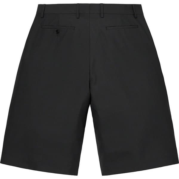 Supreme Wool Trouser Short - Black (front)