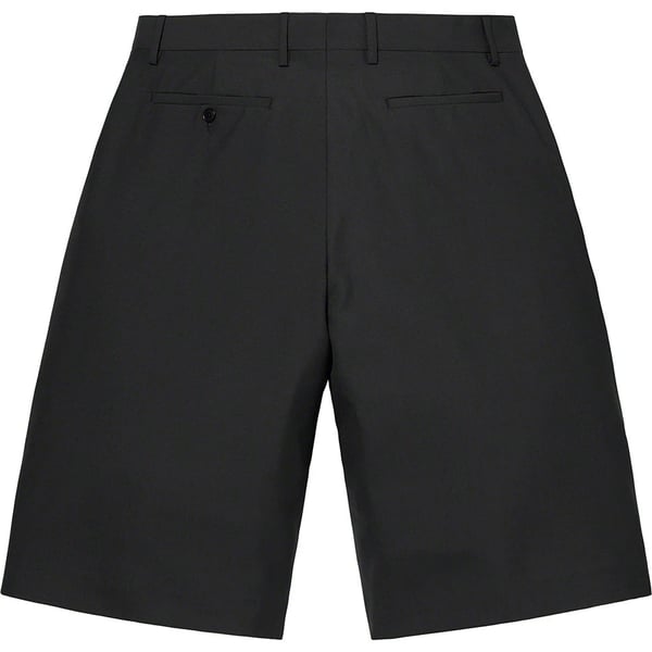 Supreme Wool Trouser Short - Black (front)