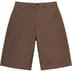 Supreme Wool Trouser Short - Brown (front)