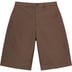 Supreme Wool Trouser Short - Brown (front)