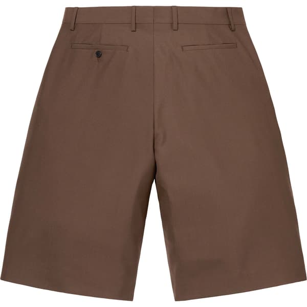 Supreme Wool Trouser Short - Brown (front)
