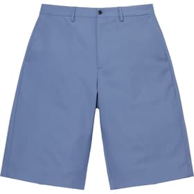 Supreme Wool Trouser Short Light Blue