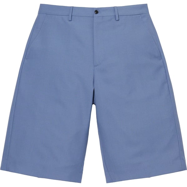 Supreme Wool Trouser Short - Light Blue (front)