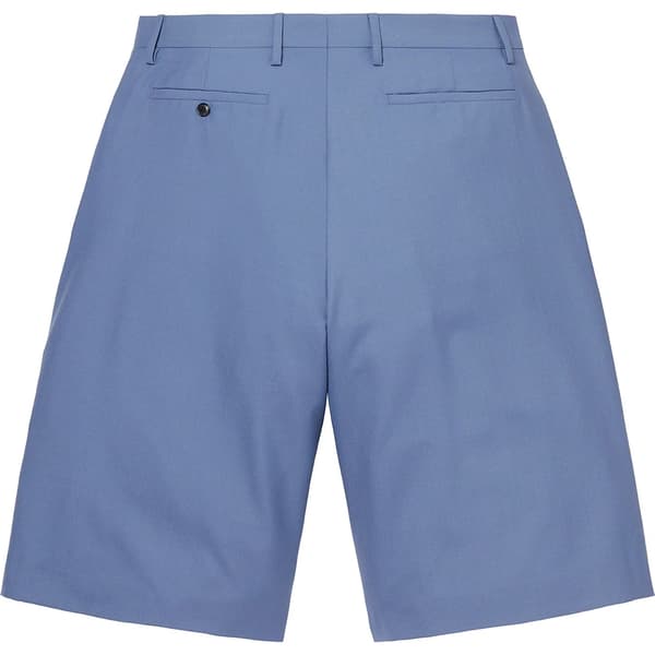 Supreme Wool Trouser Short - Light Blue (front)