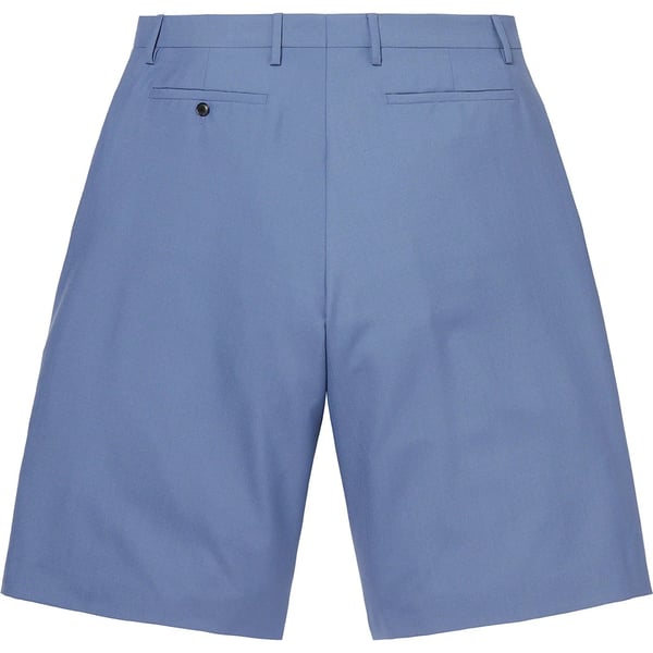 Supreme Wool Trouser Short - Light Blue (front)