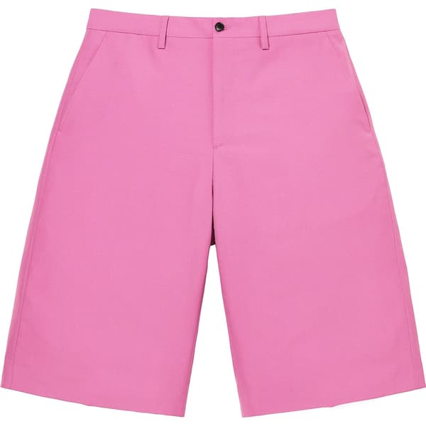 Supreme Wool Trouser Short - Pink (front)